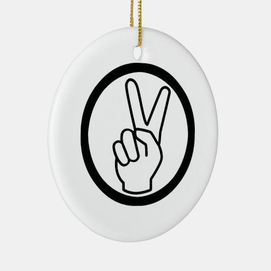 Vredesgebaar Keramisch Ornament (Rechts)