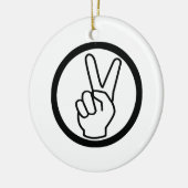 Vredesgebaar Keramisch Ornament (Links)
