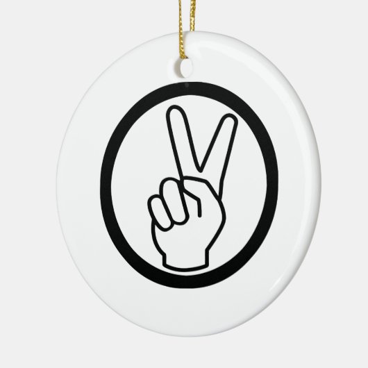 Vredesgebaar Keramisch Ornament (Links)
