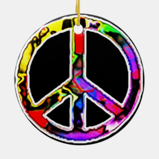 Vredesgebaar Keramisch Ornament (Achterkant)