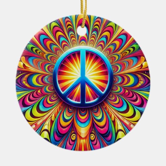 Vredesgebaar Keramisch Ornament (Voorkant)