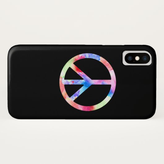 Vredesgebaar kleurig Case-Mate iPhone case (Achterkant (horizontaal))