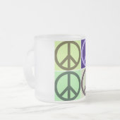 Vredesgebaar Matglas Koffiemok (Voorkant links)