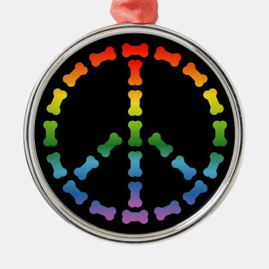 Vredesgebaar Metalen Ornament (Voorkant)