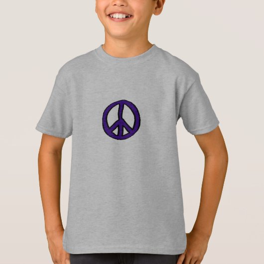Vredesgebaar Paarse mini - T-shirt (Voorkant)