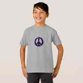 Vredesgebaar Paarse mini - T-shirt (Voorkant volledig)