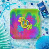 Vredesgebaar Papieren Bordje (Feest)