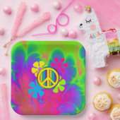 Vredesgebaar Papieren Bordje (Feest)