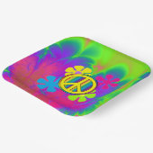 Vredesgebaar Papieren Bordje (Gebogen)