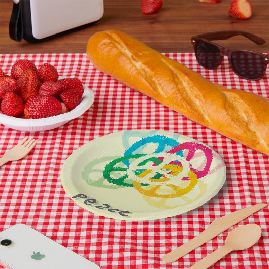 Vredesgebaar Papieren Bordje