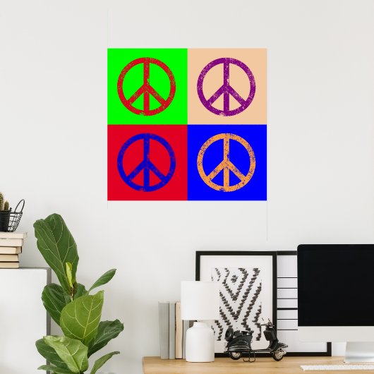 Vredesgebaar Poster (Thuiskantoor)