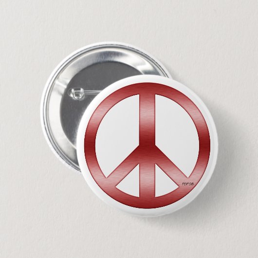 Vredesgebaar Ronde Button 5,7 Cm (Voorkant /achterkant)