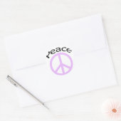 Vredesgebaar Ronde Sticker (Envelop)
