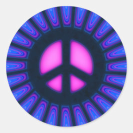 Vredesgebaar Ronde Sticker