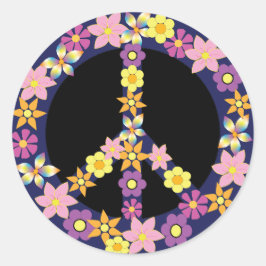 Vredesgebaar Ronde Sticker