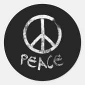 Vredesgebaar Ronde Sticker (Voorkant)