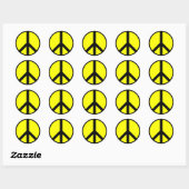 Vredesgebaar Ronde Sticker (Vel)