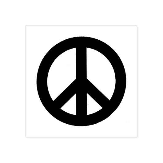 Vredesgebaar Rubberstempel (Afrduk)