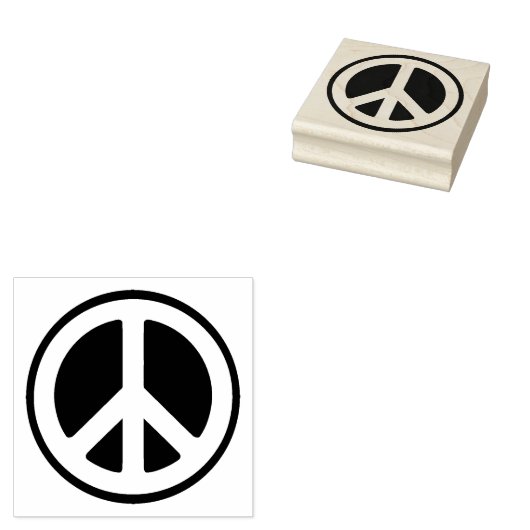 Vredesgebaar Rubberstempel (Gestempeld)