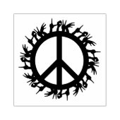 Vredesgebaar Rubberstempel (Afrduk)