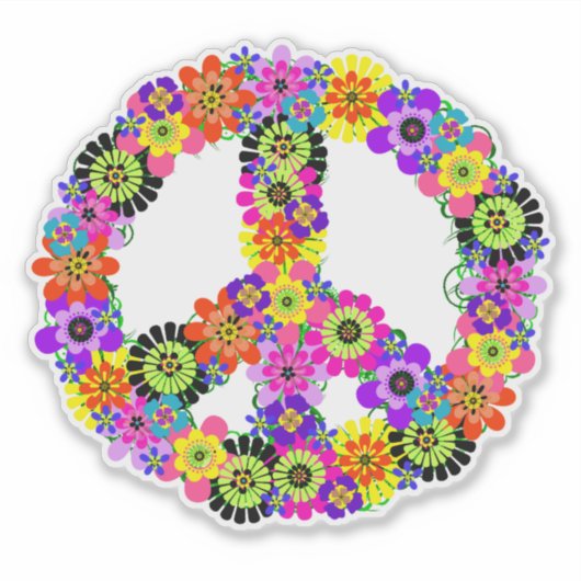 Vredesgebaar Sticker (Voorkant)