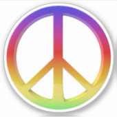 Vredesgebaar Sticker (Voorkant)