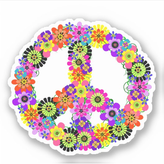 Vredesgebaar Sticker (Voorkant)