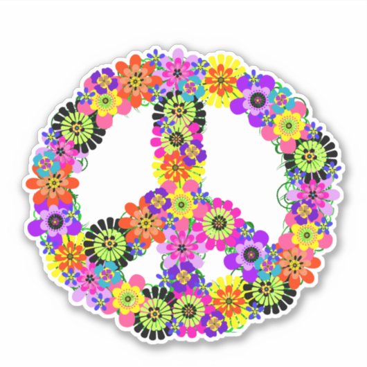 Vredesgebaar Sticker (Voorkant)