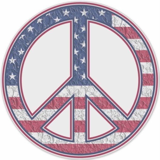 Vredesgebaar Sticker (Voorkant)