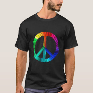 Vredesgebaar voor kleurrijke vreugde t-shirt