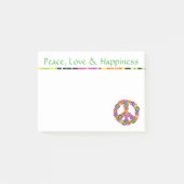 Vredesgebaar Vredesliefde en geluk Post-it® Notes (Voorkant)