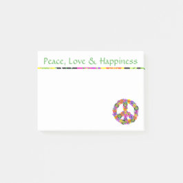 Vredesgebaar Vredesliefde en geluk Post-it® Notes