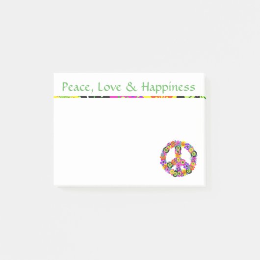 Vredesgebaar Vredesliefde en geluk Post-it® Notes (Voorkant)
