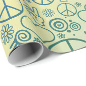 Vredesgebaren Symbool Rainbow Cadeaupapier (Rol Hoek)