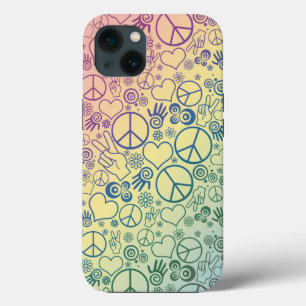 Vredesgebaren Symbool Rainbow Case-Mate iPhone Case