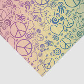 Vredesgebaren Symbool Rainbow Tissuepapier (Detail)