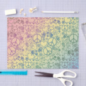 Vredesgebaren Symbool Rainbow Tissuepapier (Craft)