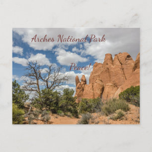 Vredesgebarentaal in Arches Briefkaart