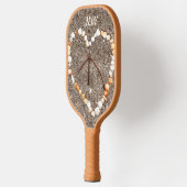 Vredesgebarentaal in het hart van de Seashells op  Pickleball Paddle (Links)