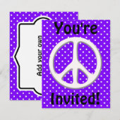 Vredesgebarentaal in Paars Kaart (Voorkant / Achterkant)