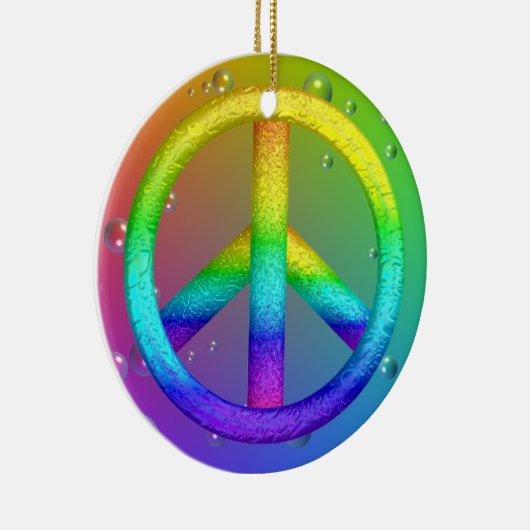 Vredesgebarentaal Keramisch Ornament (Rechts)