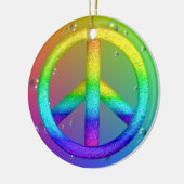 Vredesgebarentaal Keramisch Ornament (Links)