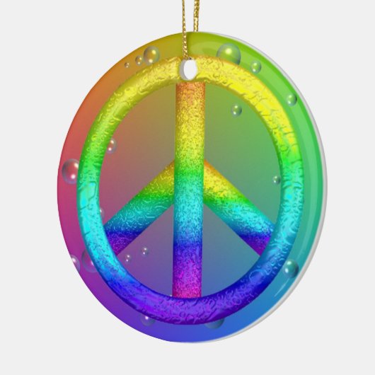 Vredesgebarentaal Keramisch Ornament (Links)