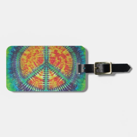 Vredesgebarentaal kleurstof PhatDyes Bagagelabel (Voorkant horizontaal)