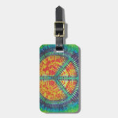 Vredesgebarentaal kleurstof PhatDyes Bagagelabel (Voorkant verticaal)