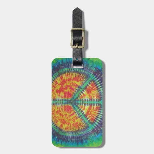 Vredesgebarentaal kleurstof PhatDyes Bagagelabel (Voorkant verticaal)