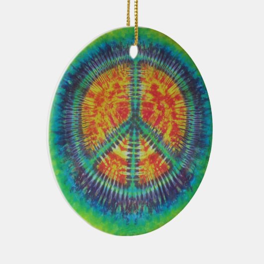 Vredesgebarentaal kleurstof PhatDyes Keramisch Ornament (Rechts)