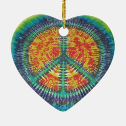 Vredesgebarentaal kleurstof PhatDyes Keramisch Ornament (Voorkant)