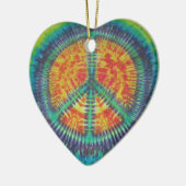 Vredesgebarentaal kleurstof PhatDyes Keramisch Ornament (Links)