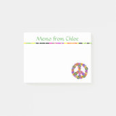 Vredesgebarentaal Memo van Post-it® Notes (Voorkant)